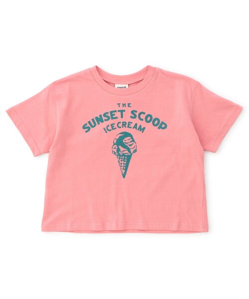 BREEZE(ブリーズ)の「グラフィックバリエーション半袖Tシャツ(Tシャツ/カットソー・キッズ・ブラック/アイボリー/サックスブルー/ピンク/レインボー/ライム/レッド/サーモンピンク/チャコール/キナリ/ミント/ネイビー/オレンジ/パープル/イエロー/ブルー/グレー/レモンイエロー/オフホワイト/ローズ・80/90/100/110/120/130/140/150)」の18枚目の写真