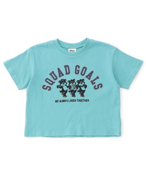 BREEZE(ブリーズ)の「グラフィックバリエーション半袖Tシャツ(Tシャツ/カットソー・キッズ・ブラック/アイボリー/サックスブルー/ピンク/レインボー/ライム/レッド/サーモンピンク/チャコール/キナリ/ミント/ネイビー/オレンジ/パープル/イエロー/ブルー/グレー/レモンイエロー/オフホワイト/ローズ・80/90/100/110/120/130/140/150)」の10枚目の写真