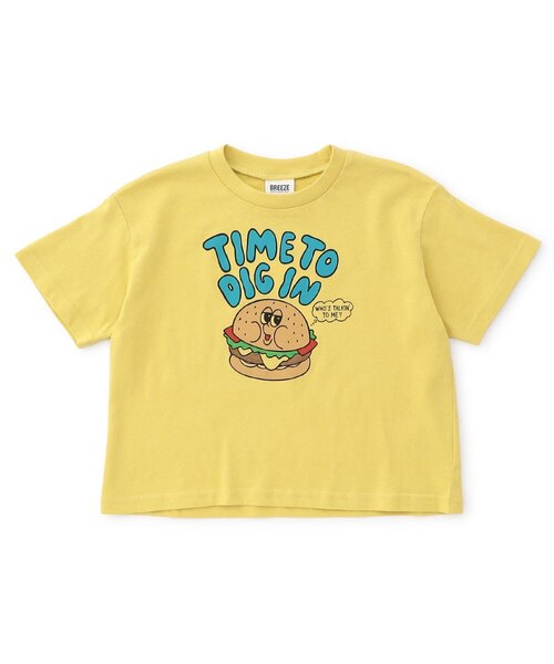 BREEZE(ブリーズ)の「グラフィックバリエーション半袖Tシャツ(Tシャツ/カットソー・キッズ・ブラック/アイボリー/サックスブルー/ピンク/レインボー/ライム/レッド/サーモンピンク/チャコール/キナリ/ミント/ネイビー/オレンジ/パープル/イエロー/ブルー/グレー/レモンイエロー/オフホワイト/ローズ・80/90/100/110/120/130/140/150)」の14枚目の写真