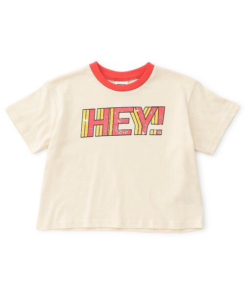 BREEZE(ブリーズ)の「グラフィックバリエーション半袖Tシャツ(Tシャツ/カットソー・キッズ・ブラック/アイボリー/サックスブルー/ピンク/レインボー/ライム/レッド/サーモンピンク/チャコール/キナリ/ミント/ネイビー/オレンジ/パープル/イエロー/ブルー/グレー/レモンイエロー/オフホワイト/ローズ・80/90/100/110/120/130/140/150)」の3枚目の写真