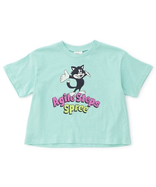 BREEZE(ブリーズ)の「グラフィックバリエーション半袖Tシャツ(Tシャツ/カットソー・キッズ・ブラック/アイボリー/サックスブルー/ピンク/レインボー/ライム/レッド/サーモンピンク/チャコール/キナリ/ミント/ネイビー/オレンジ/パープル/イエロー/ブルー/グレー/レモンイエロー/オフホワイト/ローズ・80/90/100/110/120/130/140/150)」の8枚目の写真