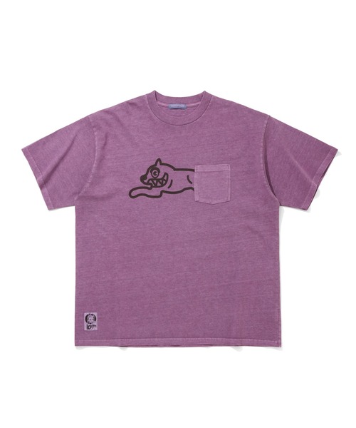 ICECREAM(アイスクリーム)の「OVERDYED POCKET T-SHIRT RUNNING DOG(Tシャツ/カットソー・メンズ・パープル/ブルー/ブラック/ホワイト・LARGE/X-LARGE/MEDIUM)」の4枚目の写真