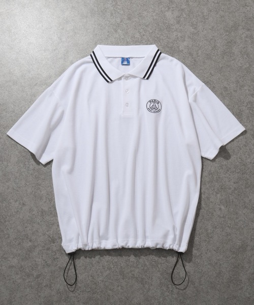 PARIS SAINT-GERMAIN(パリサンジェルマン)の「【Paris Saint-Germain/パリサンジェルマン】リブライン ワンポイント 半袖ポロシャツ 鹿の子(ポロシャツ・メンズ・スミクロ/ホワイト/ブラック・M/L/XL)」の12枚目の写真