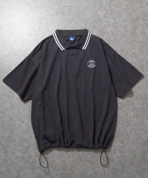 PARIS SAINT-GERMAIN(パリサンジェルマン)の「【Paris Saint-Germain/パリサンジェルマン】リブライン ワンポイント 半袖ポロシャツ 鹿の子(ポロシャツ・メンズ・スミクロ/ホワイト/ブラック・M/L/XL)」の13枚目の写真