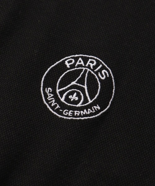PARIS SAINT-GERMAIN(パリサンジェルマン)の「【Paris Saint-Germain/パリサンジェルマン】リブライン ワンポイント 半袖ポロシャツ 鹿の子(ポロシャツ・メンズ・スミクロ/ホワイト/ブラック・M/L/XL)」の11枚目の写真