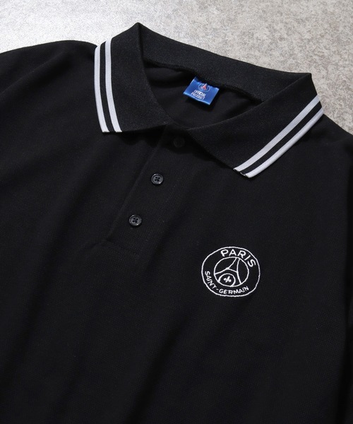 PARIS SAINT-GERMAIN(パリサンジェルマン)の「【Paris Saint-Germain/パリサンジェルマン】リブライン ワンポイント 半袖ポロシャツ 鹿の子(ポロシャツ・メンズ・スミクロ/ホワイト/ブラック・M/L/XL)」の10枚目の写真