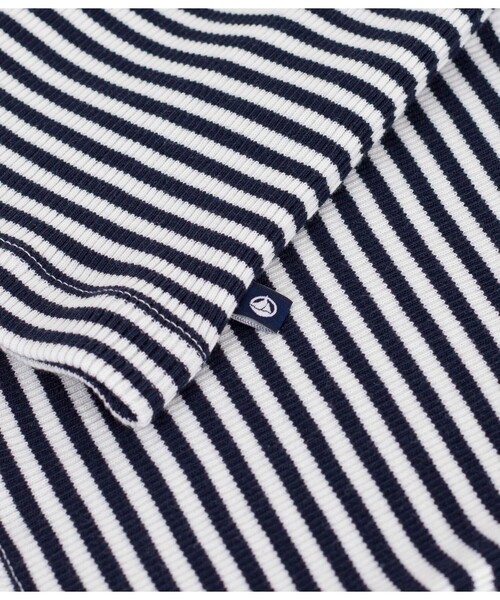 PETIT BATEAU（プチバトー）の「2×2リブ編みタンクトップ（タンクトップ・レディース・ブルー系その他・XX-SMALL/X-SMALL/SMALL/MEDIUM/LARGE）」の5枚目の写真