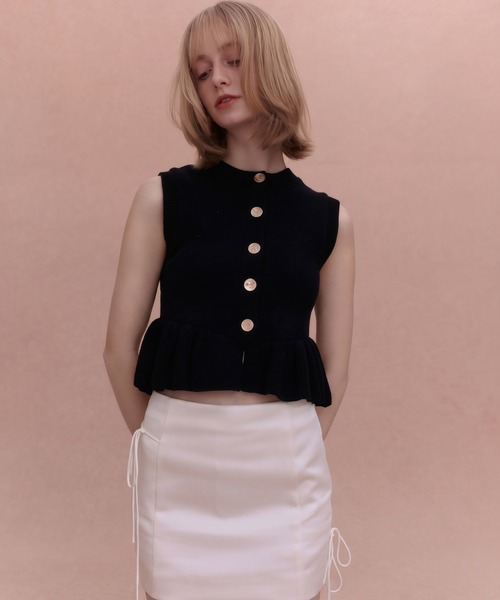 SIGN BUTTON KNIT TOP（ニット/セーター）｜EIMY ISTOIRE（エイミー