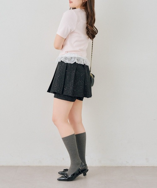 Another Branch olive des olive(アナザーブランチオリーブデオリーブ)の「【セットアイテム】半袖カーディガン+裾レースキャミ(Tシャツ/カットソー・レディース・ドット/スミクロ/ピンク/グレー・FREE)」の19枚目の写真