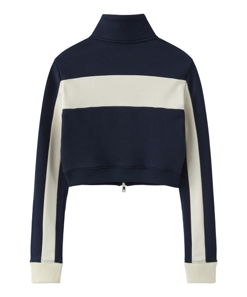 RAIMENT（レイメント）の「(W) トラックジャージクロップジャケット_ネイビー（ナイロンジャケット・レディース・その他・WS）」の4枚目の写真