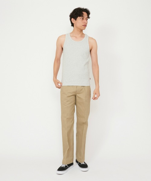 Dickies(ディッキーズ)の「Dickies/ディッキーズ リブタンクトップ(タンクトップ・メンズ・ホワイト/ヘザーグレー/ブラック・MEDIUM/X-LARGE/LARGE)」の5枚目の写真