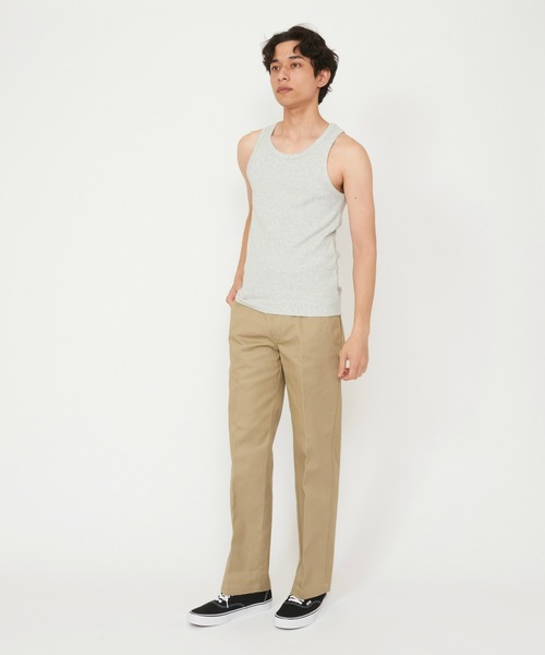 Dickies(ディッキーズ)の「Dickies/ディッキーズ リブタンクトップ(タンクトップ・メンズ・ホワイト/ヘザーグレー/ブラック・MEDIUM/X-LARGE/LARGE)」の6枚目の写真