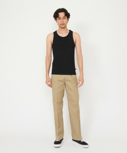 Dickies(ディッキーズ)の「Dickies/ディッキーズ リブタンクトップ(タンクトップ・メンズ・ホワイト/ヘザーグレー/ブラック・MEDIUM/X-LARGE/LARGE)」の19枚目の写真