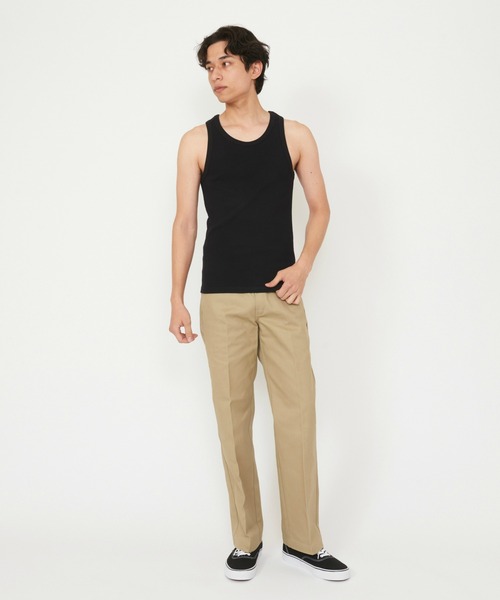 Dickies(ディッキーズ)の「Dickies/ディッキーズ リブタンクトップ(タンクトップ・メンズ・ホワイト/ヘザーグレー/ブラック・MEDIUM/X-LARGE/LARGE)」の20枚目の写真