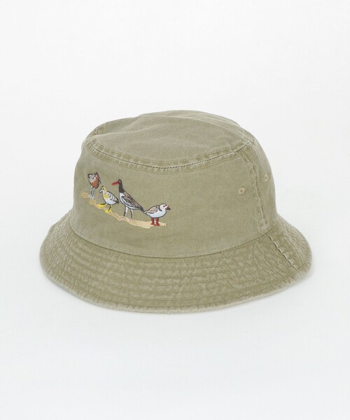 Steven Alan(スティーブンアラン)の「<ATLAS SCREEN PRINTING> BIRD EMB HAT/ハット(ハット・メンズ・ベージュ・FREE)」の1枚目の写真