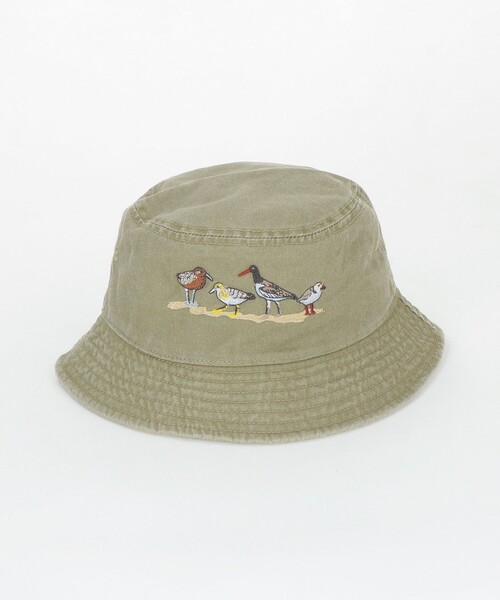 Steven Alan(スティーブンアラン)の「<ATLAS SCREEN PRINTING> BIRD EMB HAT/ハット(ハット・メンズ・ベージュ・FREE)」の2枚目の写真