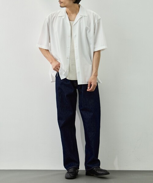 KANEMASA PHIL.（カネマサフィル）の「【KANEMASA PHIL./カネマサフィル】別注 46G Ether Shirt（シャツ/ブラウス・メンズ・ブルー/ホワイト/ベージュ/ダークグレー・S/L/M）」の5枚目の写真