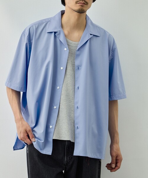 KANEMASA PHIL.（カネマサフィル）の「【KANEMASA PHIL./カネマサフィル】別注 46G Ether Shirt（シャツ/ブラウス・メンズ・ブルー/ホワイト/ベージュ/ダークグレー・S/L/M）」の14枚目の写真