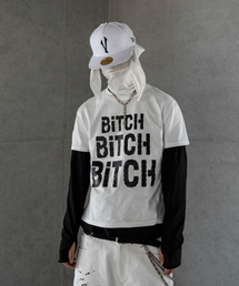 クリスタルスタッズTシャツホワイト
