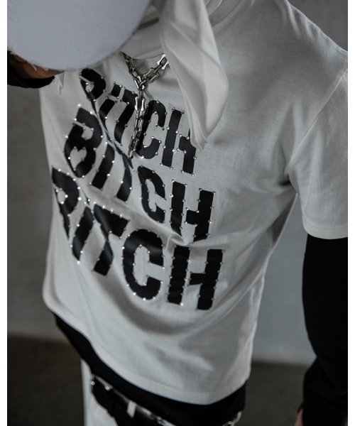 ROARINGRAD（ロアリングラド）の「クリスタルスタッズTシャツホワイト（Tシャツ/カットソー・メンズ・その他・MEDIUM/LARGE）」の4枚目の写真