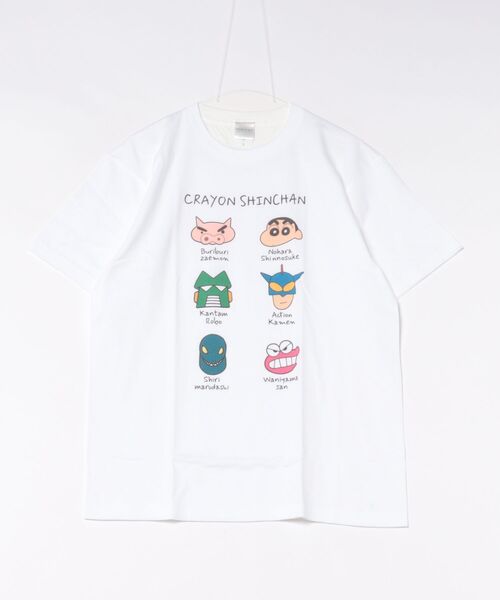 Rendez-Vous(ランデヴー)の「【 クレヨンしんちゃん 】 インクジェット プリントTシャツ 26S5(Tシャツ/カットソー・レディース・グレイッシュベージュ/オフホワイト/ホワイト・X-LARGE/LARGE)」の2枚目の写真