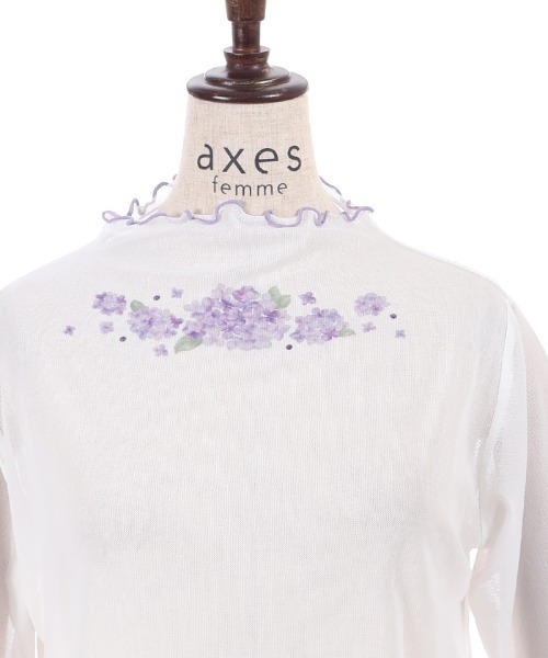 axes femme(アクシーズファム)の「紫陽花プリントシアーインナー(その他トップス・レディース・ブルー/パープル・FREE)」の19枚目の写真
