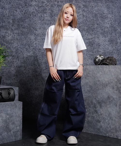 #MEMORY(メモリー)の「【MEMORY】15ozヘビーオンス デニムバレルパンツ / ワイドデニム / Bonsai Embroidery Denim Barrel Pants(デニムパンツ・メンズ・ネイビー/ブラック・M/L/XL)」の17枚目の写真