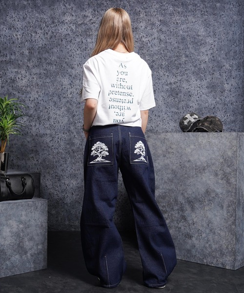 #MEMORY(メモリー)の「【MEMORY】15ozヘビーオンス デニムバレルパンツ / ワイドデニム / Bonsai Embroidery Denim Barrel Pants(デニムパンツ・メンズ・ネイビー/ブラック・M/L/XL)」の18枚目の写真
