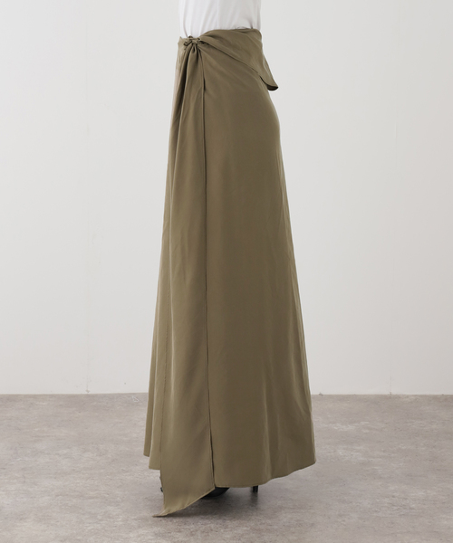 AP STUDIO（エーピーストゥディオ）の「【RUOHAN/ローハン】TULA WRAP SKIRT(Khaki)（スカート・レディース・カーキ・FREE）」の8枚目の写真