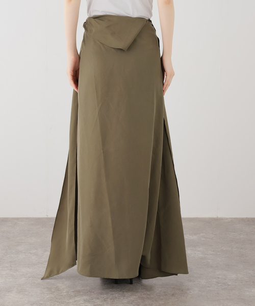 AP STUDIO（エーピーストゥディオ）の「【RUOHAN/ローハン】TULA WRAP SKIRT(Khaki)（スカート・レディース・カーキ・FREE）」の9枚目の写真