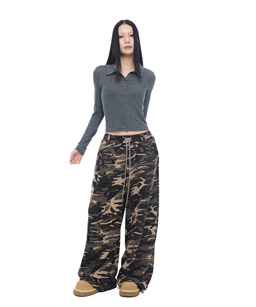 HALF DEVIL US(ハーフデビルアス)の「カモワイドツーウェイジョガー_カーキ(スウェットパンツ・レディース・その他・SMALL/MEDIUM)」の6枚目の写真