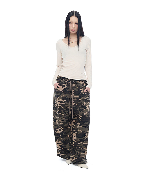 HALF DEVIL US(ハーフデビルアス)の「カモワイドツーウェイジョガー_カーキ(スウェットパンツ・レディース・その他・SMALL/MEDIUM)」の9枚目の写真