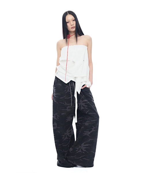 HALF DEVIL US(ハーフデビルアス)の「カモワイドツーウェイジョガー_カーキ(スウェットパンツ・レディース・その他・SMALL/MEDIUM)」の3枚目の写真