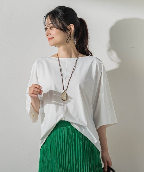 LAUTREAMONT(ロートレアモン)の「≪着た瞬間ヒヤッ≫ICE(アイス)カットソー(Tシャツ/カットソー・レディース・ブラック/ホワイト・9号)」の1枚目の写真