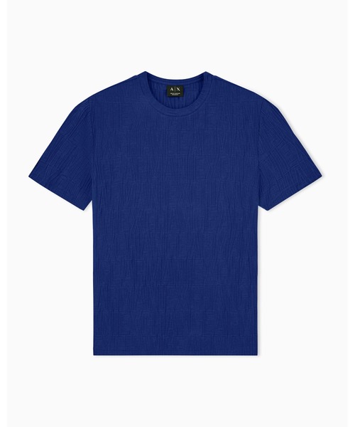 ARMANI EXCHANGE(アルマーニエクスチェンジ)の「【A|X アルマーニ エクスチェンジ】オールオーバージャカードロゴ レギュラーフィット 半袖クルーネックTシャツ/REGULAR(Tシャツ/カットソー・メンズ・ブラック/ブルー・X-SMALL/XX-LARGE/LARGE/X-LARGE/SMALL/MEDIUM)」の7枚目の写真