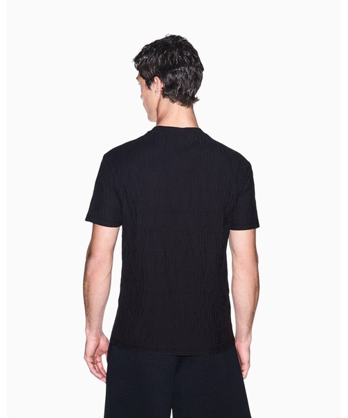 ARMANI EXCHANGE(アルマーニエクスチェンジ)の「【A|X アルマーニ エクスチェンジ】オールオーバージャカードロゴ レギュラーフィット 半袖クルーネックTシャツ/REGULAR(Tシャツ/カットソー・メンズ・ブラック/ブルー・X-SMALL/XX-LARGE/LARGE/X-LARGE/SMALL/MEDIUM)」の10枚目の写真