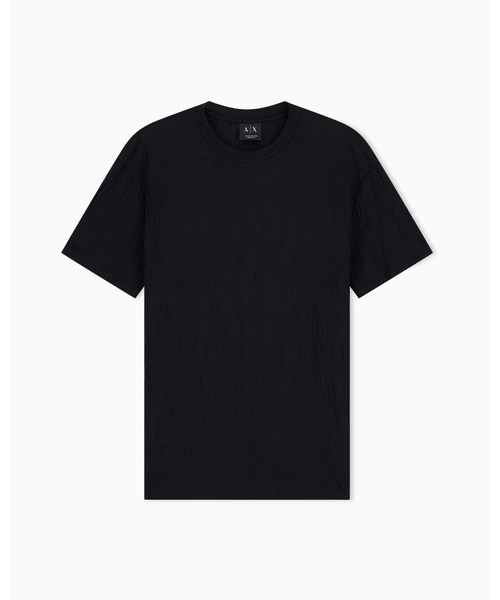 ARMANI EXCHANGE(アルマーニエクスチェンジ)の「【A|X アルマーニ エクスチェンジ】オールオーバージャカードロゴ レギュラーフィット 半袖クルーネックTシャツ/REGULAR(Tシャツ/カットソー・メンズ・ブラック/ブルー・X-SMALL/XX-LARGE/LARGE/X-LARGE/SMALL/MEDIUM)」の14枚目の写真