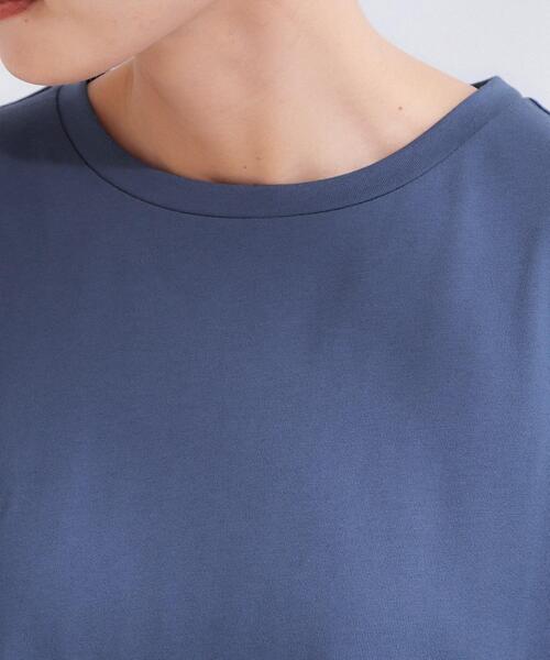OPAQUE.CLIP(オペークドットクリップ)の「【接触冷感】バックフレアドッキングカットソー《洗濯機OK》(Tシャツ/カットソー・レディース・ホワイト/ブラック/ブルー系その他/ブラウン系・42/40/38)」の22枚目の写真