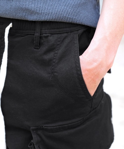 LUXSTYLE(ラグスタイル)の「サルエルストレッチカーゴパンツ(カーゴパンツ・メンズ・ブラック・XL/L/M)」の10枚目の写真