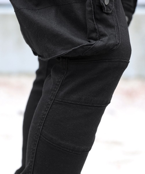 LUXSTYLE(ラグスタイル)の「サルエルストレッチカーゴパンツ(カーゴパンツ・メンズ・ブラック・XL/L/M)」の3枚目の写真