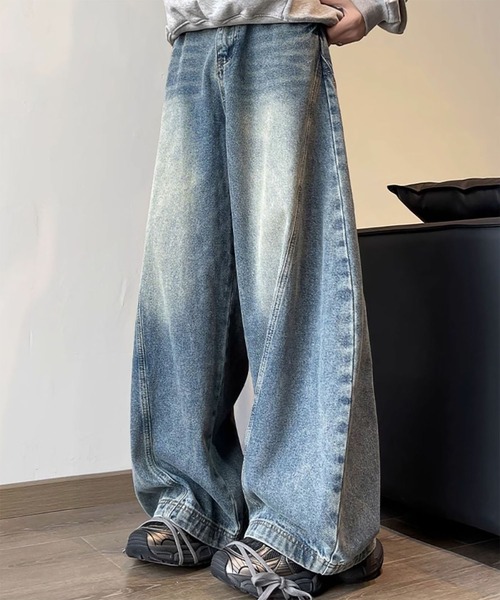 WESTBOY（ウエストボーイ）の「Y2K ヴィンテージウォッシュ バギーデニムパンツ WO26W1PT05（デニムパンツ・メンズ・ブルー・XL/M/L）」の9枚目の写真