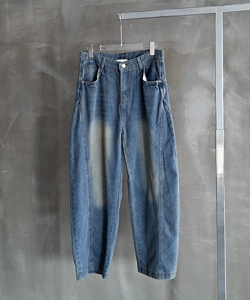 WESTBOY（ウエストボーイ）の「Y2K ヴィンテージウォッシュ バギーデニムパンツ WO26W1PT05（デニムパンツ・メンズ・ブルー・XL/M/L）」の13枚目の写真