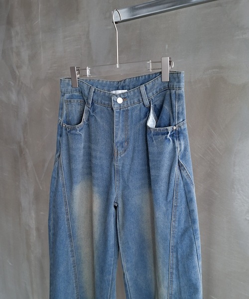WESTBOY（ウエストボーイ）の「Y2K ヴィンテージウォッシュ バギーデニムパンツ WO26W1PT05（デニムパンツ・メンズ・ブルー・XL/M/L）」の15枚目の写真