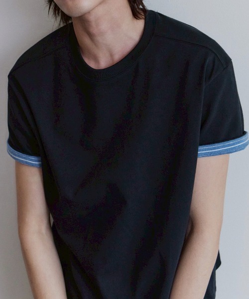 Waviness(ウェイビネス)の「【Waviness】Stripe Layered T-shirts / 【ウェイビニス】ストライプレイヤード半袖Tシャツ(Tシャツ/カットソー・メンズ・ホワイト/ブラック/グレー/ネイビー/イエロー・02/01)」の19枚目の写真