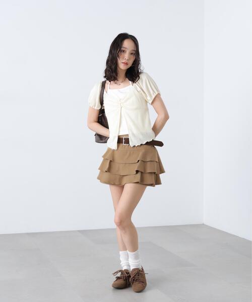FREE'S MART（フリーズマート）の「ホルターレイヤードカットソー（Tシャツ/カットソー・レディース・ブルー/イエロー/ブラック系その他/ホワイト系その他・FREE）」の6枚目の写真