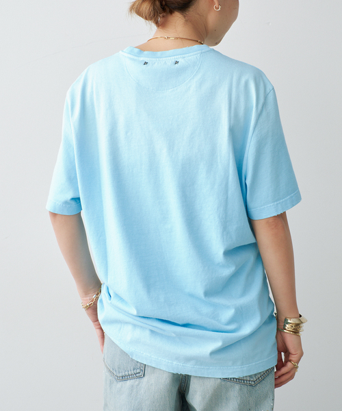 GOLDEN GOOSE(ゴールデングース)の「*【GOLDEN GOOSE / ゴールデングース】 VENICE T(Tシャツ/カットソー・レディース・スカイブルー・FREE)」の3枚目の写真