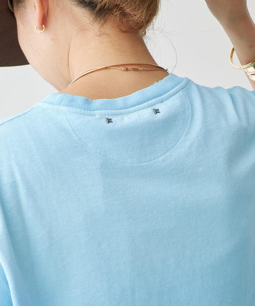 GOLDEN GOOSE(ゴールデングース)の「*【GOLDEN GOOSE / ゴールデングース】 VENICE T(Tシャツ/カットソー・レディース・スカイブルー・FREE)」の4枚目の写真