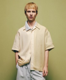 MODE COMMUTER（モードコミューター）の「Resort-Style Striped S S Shirt（シャツ/ブラウス）」