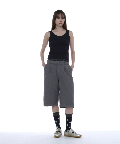 PARTIMENTO WOMEN(パルティメントウィメン)の「ラッチドスリーブレス_ネイビー(Tシャツ/カットソー・レディース・その他・SMALL/MEDIUM)」の2枚目の写真