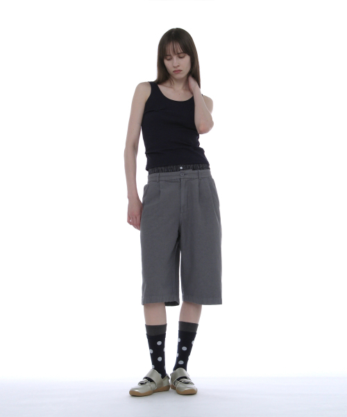 PARTIMENTO WOMEN(パルティメントウィメン)の「ラッチドスリーブレス_ネイビー(Tシャツ/カットソー・レディース・その他・SMALL/MEDIUM)」の4枚目の写真